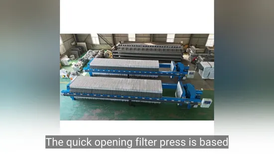 Advanced High Efficiency Fully Automatic Sludge Dewatering Filter Press